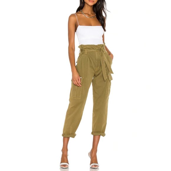 NEW! MOTHER Greaser Paperbag Cargo Pants - Picture 2 of 10